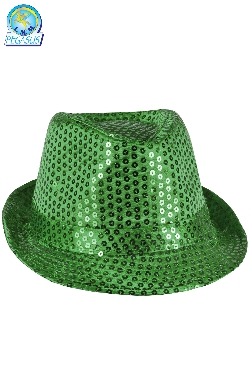 CAPPELLO PAILLETTES VERDE